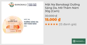 Mặt Nạ Banobagi Dưỡng Sáng Da, Mờ Thâm Nám 30g (Cam)
