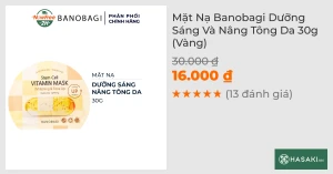 Mặt Nạ Banobagi Dưỡng Sáng Và Nâng Tông Da 30g (Vàng)