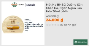 Mặt Nạ BNBG Dưỡng Săn Chắc Da, Ngăn Ngừa Lão Hóa 30ml (Mới)