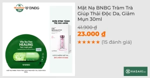 Mặt Nạ BNBG Tràm Trà Giúp Thải Độc Da, Giảm Mụn 30ml