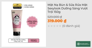 Mặt Nạ Bùn & Sữa Rửa Mặt Sexylook Dưỡng Sáng Vượt Trội 150g