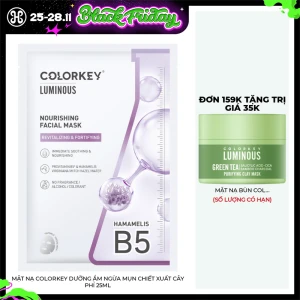 Mặt Nạ Colorkey Dưỡng Ẩm Ngừa Mụn Chiết Xuất Cây Phỉ 25ml