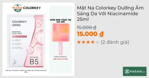 Mặt Nạ Colorkey Dưỡng Ẩm Sáng Da Với Niacinamide 25ml