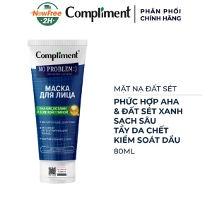 Mặt Nạ Đất Sét Compliment AHAs & Đất Sét Xanh Sạch Sâu 80ml
