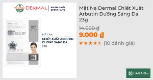 Mặt Nạ Dermal Chiết Xuất Arbutin Dưỡng Sáng Da 23g