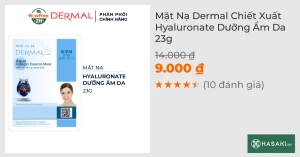 Mặt Nạ Dermal Chiết Xuất Hyaluronate Dưỡng Ẩm Da 23g