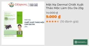 Mặt Nạ Dermal Chiết Xuất Thảo Mộc Làm Dịu Da 23g