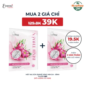 Mặt Nạ Dừa Emmié Sáng Mịn Da - Bình Thuận 25g