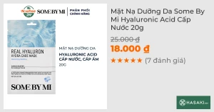 Mặt Nạ Dưỡng Da Some By Mi Hyaluronic Acid Cấp Nước 20g