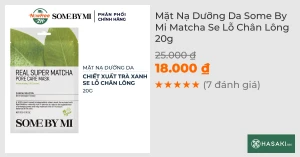 Mặt Nạ Dưỡng Da Some By Mi Matcha Se Lỗ Chân Lông 20g