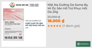 Mặt Nạ Dưỡng Da Some By Mi Ốc Sên Hỗ Trợ Phục Hồi Da 20g