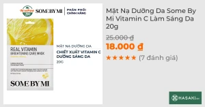 Mặt Nạ Dưỡng Da Some By Mi Vitamin C Làm Sáng Da 20g