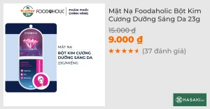 Mặt Nạ Foodaholic Bột Kim Cương Dưỡng Sáng Da 23g