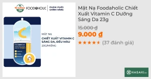 Mặt Nạ Foodaholic Chiết Xuất Vitamin C Dưỡng Sáng Da 23g