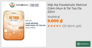 Mặt Nạ Foodaholic Retinol Giảm Mụn & Tái Tạo Da 23ml