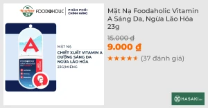 Mặt Nạ Foodaholic Vitamin A Sáng Da, Ngừa Lão Hóa 23g