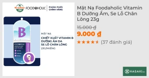 Mặt Nạ Foodaholic Vitamin B Dưỡng Ẩm, Se Lỗ Chân Lông 23g