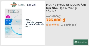 Mặt Nạ Freeplus Dưỡng Ẩm Dịu Nhẹ Hộp 5 Miếng 25mlx5