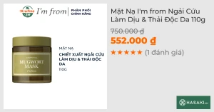 Mặt Nạ I'm from Ngải Cứu Làm Dịu & Thải Độc Da 110g 