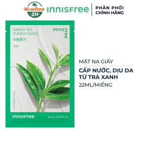 Mặt Nạ innisfree Cấp Nước, Dịu Da Từ Trà Xanh 22ml (Mới)