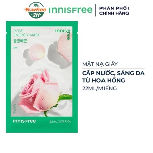 Mặt Nạ innisfree Cấp Nước, Sáng Da Từ Hoa Hồng 22ml (Mới)