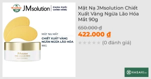 Mặt Nạ JMsolution Chiết Xuất Vàng Ngừa Lão Hóa Mắt 90g