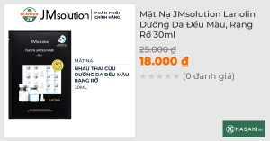 Mặt Nạ JMsolution Lanolin Dưỡng Da Đều Màu, Rạng Rỡ 30ml