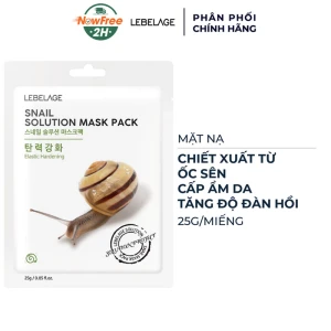 Mặt Nạ Lebelage Ốc Sên Dưỡng Ẩm Da, Tăng Độ Đàn Hồi 25g