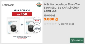 Mặt Nạ Lebelage Than Tre Sạch Sâu, Se Khít Lỗ Chân Lông 25g