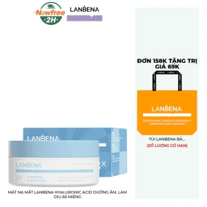 Mặt Nạ Mắt Lanbena Hyaluronic Acid Dưỡng Ẩm, Làm Dịu 60 Miếng
