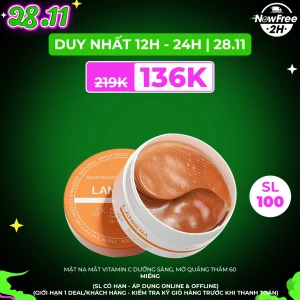 Mặt Nạ Mắt Lanbena Vitamin C Dưỡng Sáng, Mờ Quầng Thâm 60 Miếng