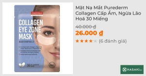 Mặt Nạ Mắt Purederm Collagen Cấp Ẩm, Ngừa Lão Hoá 30 Miếng