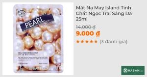 Mặt Nạ May Island Tinh Chất Ngọc Trai Sáng Da 25ml