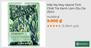 Mặt Nạ May Island Tinh Chất Trà Xanh Làm Dịu Da 25ml
