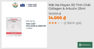 Mặt Nạ Mayan 3D Tinh Chất Collagen & Arbutin 25ml