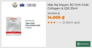 Mặt Nạ Mayan 3D Tinh Chất Collagen & Q10 25ml