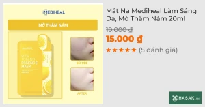 Mặt Nạ Mediheal Hỗ Trợ Dưỡng Da Sáng Mịn & Đều Màu 20ml