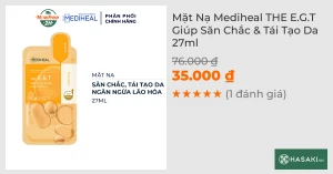 Mặt Nạ Mediheal THE E.G.T Giúp Săn Chắc & Tái Tạo Da 27ml