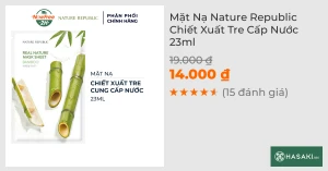 Mặt Nạ Nature Republic Chiết Xuất Tre Cấp Nước 23ml