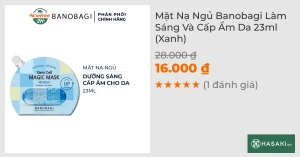 Mặt Nạ Ngủ Banobagi Làm Sáng Và Cấp Ẩm Da 23ml (Xanh)