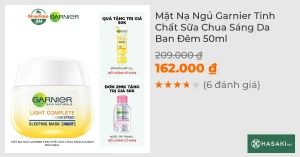 Mặt Nạ Ngủ Garnier Tinh Chất Sữa Chua Sáng Da Ban Đêm 50ml