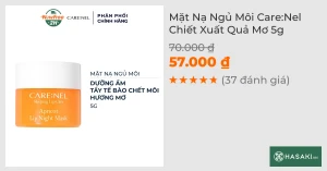 Mặt Nạ Ngủ Môi Care:Nel Chiết Xuất Quả Mơ 5g