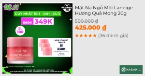 Mặt Nạ Ngủ Môi Laneige Hương Quả Mọng 20g