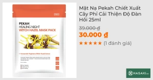 Mặt Nạ Pekah Chiết Xuất Cây Phỉ Cải Thiện Độ Đàn Hồi 25ml