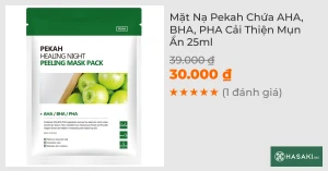 Mặt Nạ Pekah Chứa AHA, BHA, PHA Cải Thiện Mụn Ẩn 25ml