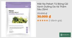 Mặt Nạ Pekah Từ Bông Cải Xanh Dưỡng Da Và Thấm Sâu 25ml