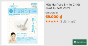 Mặt Nạ Pure Smile Chiết Xuất Từ Sữa 23ml