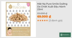 Mặt Nạ Pure Smile Dưỡng Da Chiết Xuất Đậu Nành 23ml