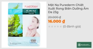 Mặt Nạ Purederm Chiết Xuất Rong Biển Dưỡng Ẩm Da 23g