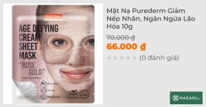 Mặt Nạ Purederm Giảm Nếp Nhăn, Ngăn Ngừa Lão Hóa 10g